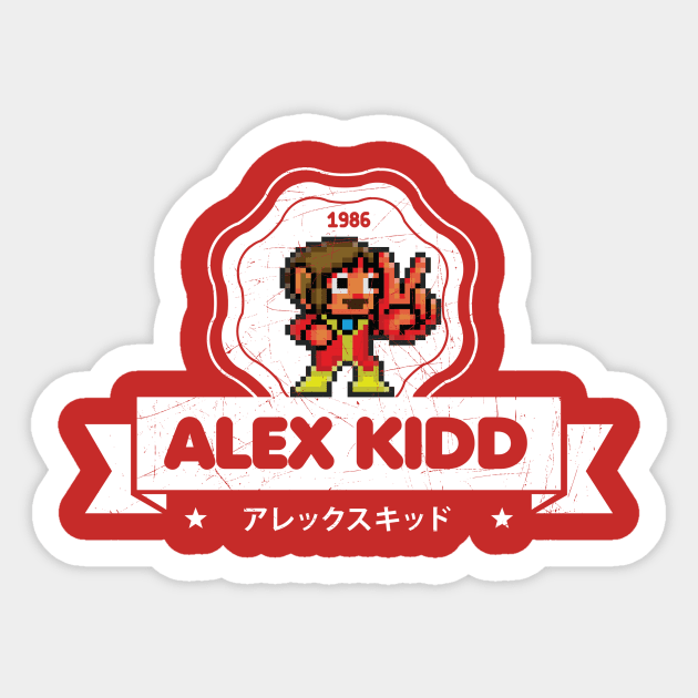 Alex Kidd Sticker by Slippytee